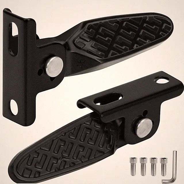 1 Pair Electric Scooter Folding Pegs, Mini Folding Non-Slip Bicycle Motorc