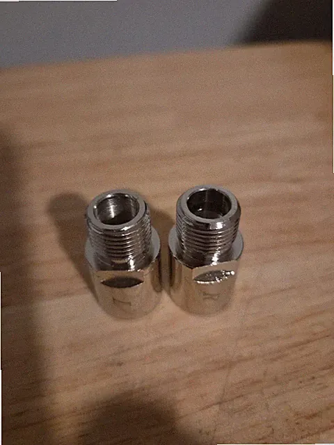 20mm 0.79" Bike Pedal Extenders, 9/16" Threaded, Chrome-Molybdenum Steel, 1 Pair