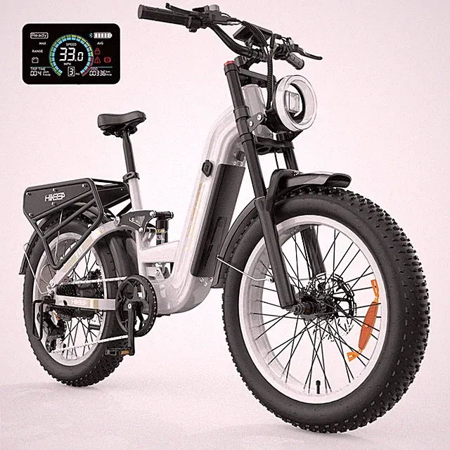 26'' Fat Tire ebike 48V 25Ah 1500W Peak Electric Bike Commuter E-Bike Adults