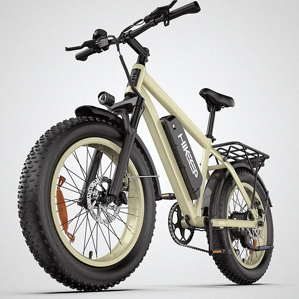 26" x 4.0 Tires E-Mountain Bike 1500W Peak Electric bike 48V 15.6A 28mph Adults