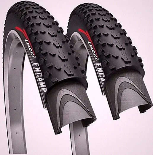 26x1.95 Bike Tire - XC Knobby 26 inch Bike Tires - 50-559 Black Foldable Pair