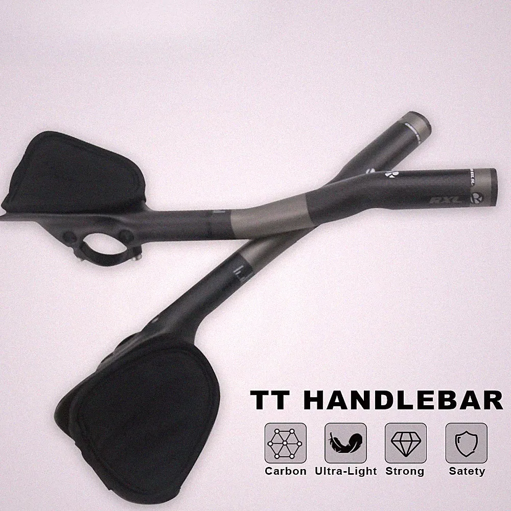 Aero Bar Carbon TT Handlebars Bicycle Extender 340mm Gravel Bike Drop Bar