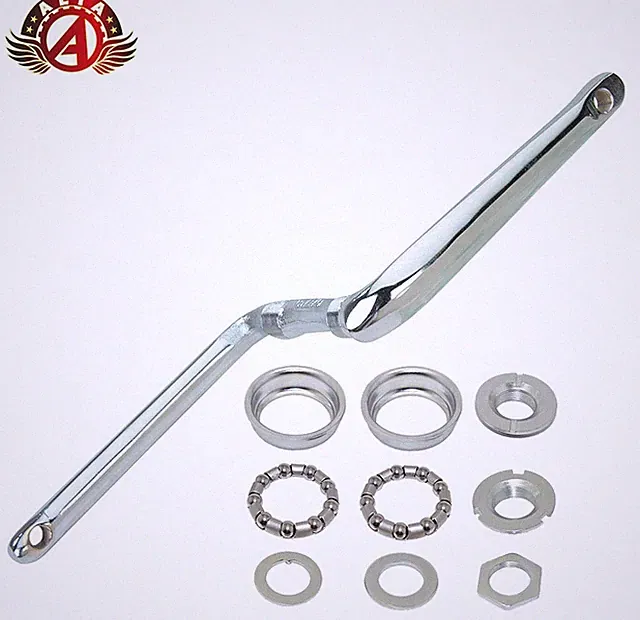 ALTA Replacement 175mm Flat 1 Piece Crank 6.75" Chrome BMX Cruiser 24TPI w/B.B.