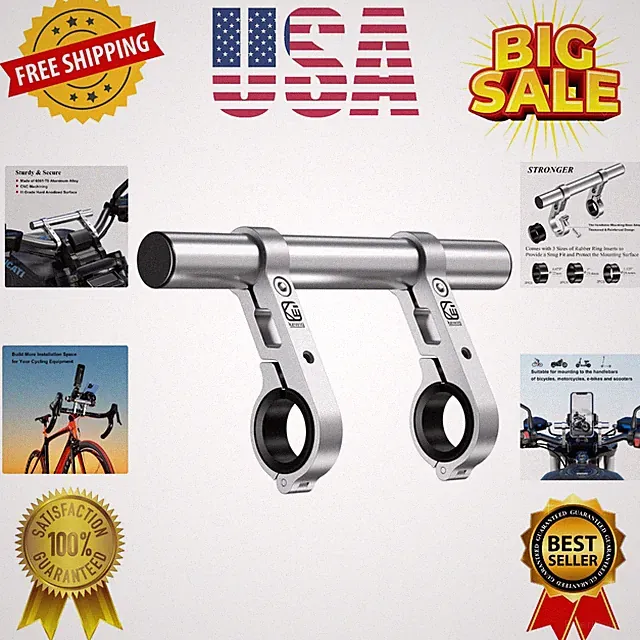 Aluminum Alloy Handlebar Extender for Bicycle & Motorcycle, Bike Handlebar Ex...