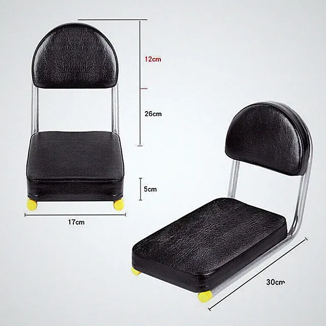 Bicycle E-Bike Padded Rear Seat Back Rest Passenger Extended Sponge Cushion 1PCS
