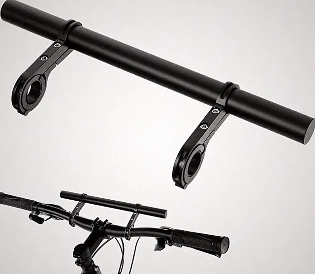 Bike Double Handlebar Extender, 11.8"(30 Cm) Super Long Aluminum Alloy Cross Bar