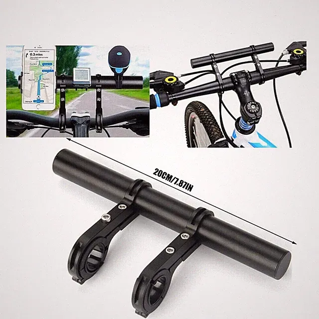 Bike Flashlight Holder Handlebar Bicycle Handle Bar Extender Mount Bracket MTB