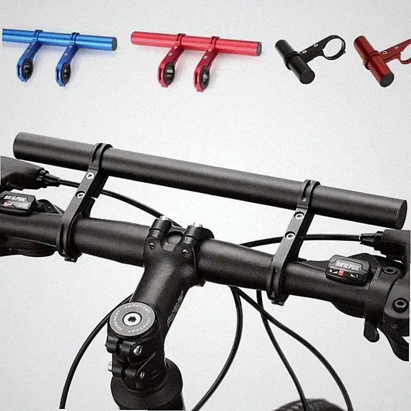 Bike Handlebar Extender Extension Bicycle Bar Mount Headlight GPS Holder Bracket