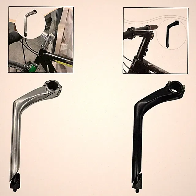 Bike Stem Sturdy Extend Supplies Premium Professional Direct Replace Gooseneck