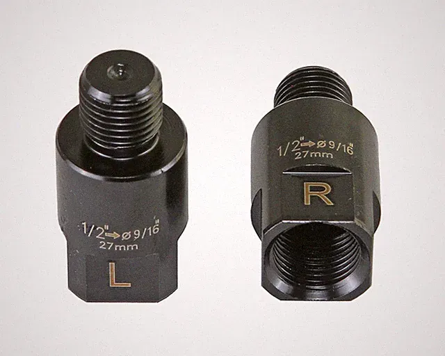 Black 27mm Bike Bicycle Pedal Adapter Fits 1/2" Cranks & 9/16" Bike Pedals