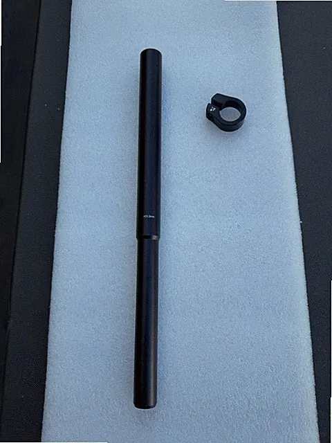 BMX Seat Post Extender Kit 22.2mm - Black - Race - Racing