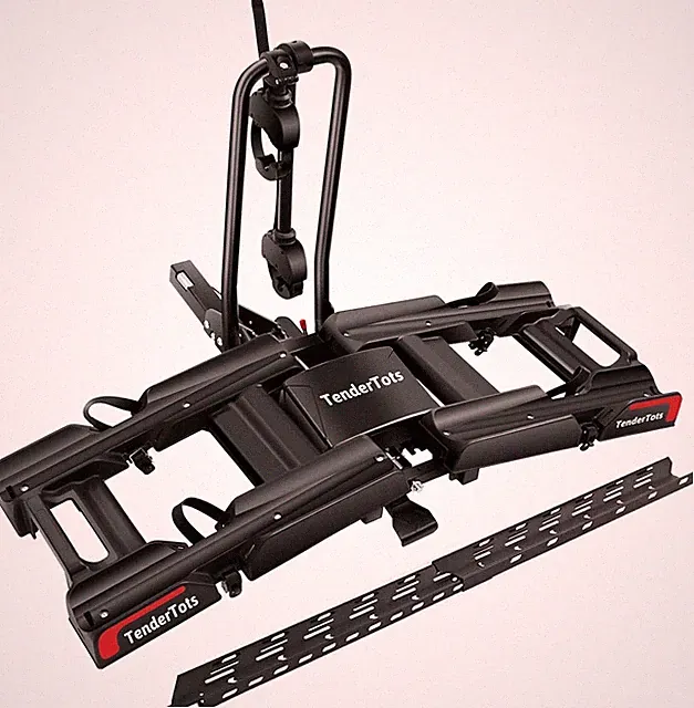 EBike Rack with Ramp for 2 Heavy Ebike, Fits 5'' Fat Tire Hitch Bike Rack