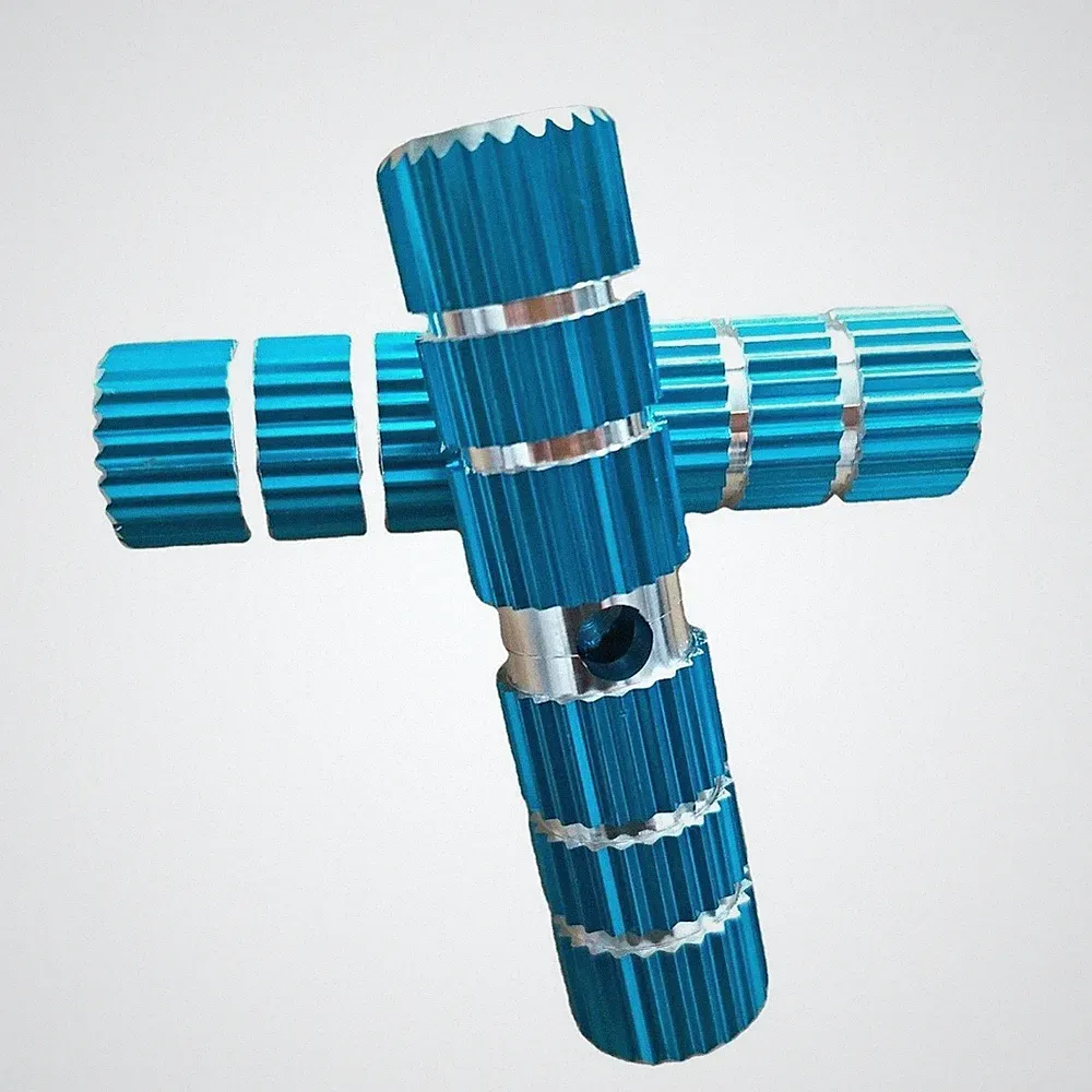 Extended Aluminum Alloy Solid Foot Pegs For Bicycle 70MM 100MM Anti Slip Design