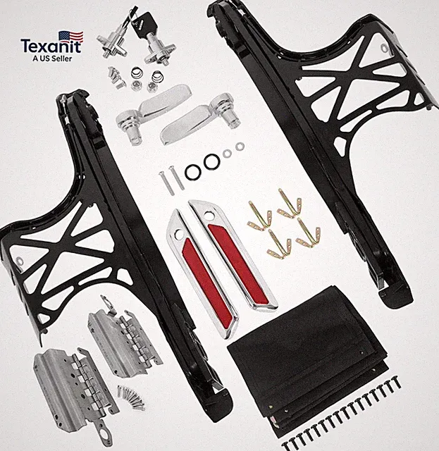 Hard Saddlebag Hardware Latch Kit Compatible with 2014-2024 Harley Touring Road