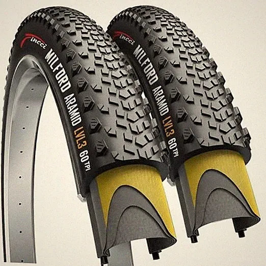 Milford Gravel 700x45c Bike Tire - Pair Lightweight Aramid 700c Tires 47-622