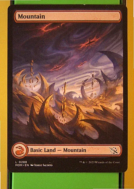 Mountain Extended Art MOM #288 MTG Full Art Basic Land