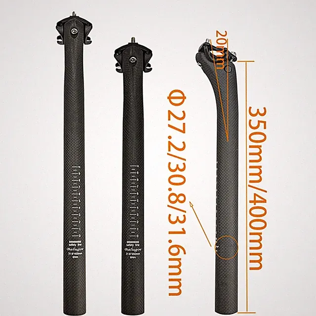Mountain Highway Bicycle Seatpost Carbon Seat Tube Riding Pole 27.2/30.8/31.6MM