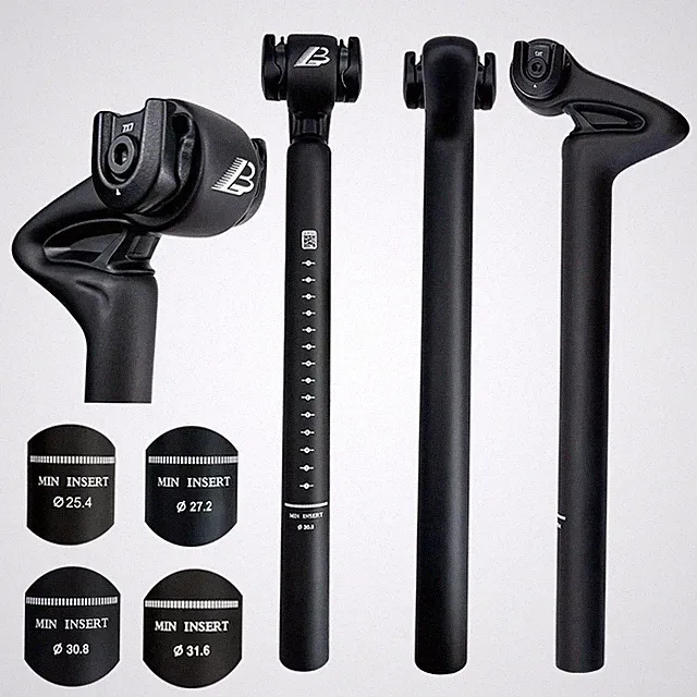 MTB Carbon Fiber Seat Pole Ultra Light Strong Offset 25 MM Road Bike Seat Rod