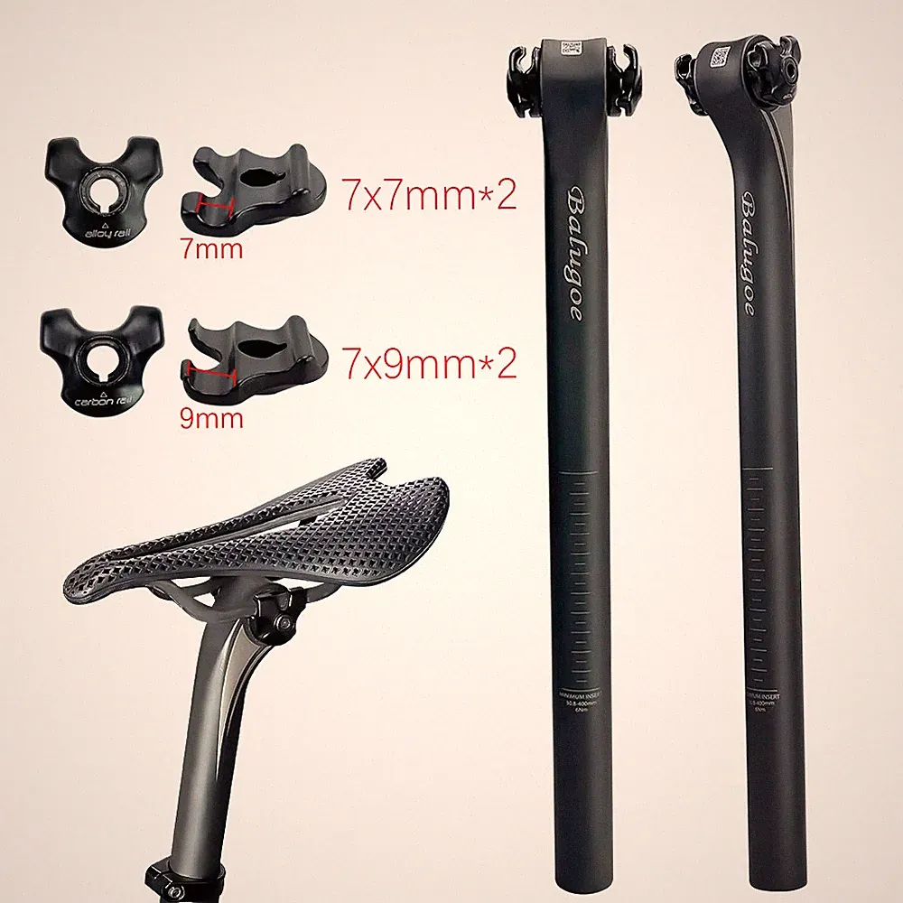MTB Seat Pole Carbon Fiber Lightweight Matte Road Bicycle Seatpost Offset 5°/20°