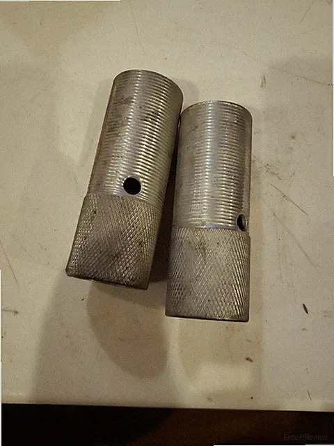 Old School Chrome Vintage BMX Freestyle BICYCLE Pegs Axle Extenders. (C)