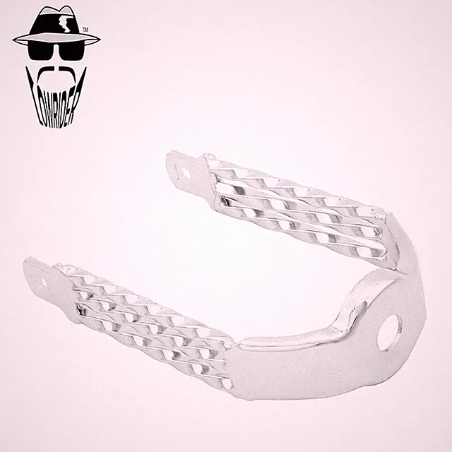 ORIGINAL LOWRIDER Extended Spring Fork Crown Chrome Triple Square Twisted Steel.