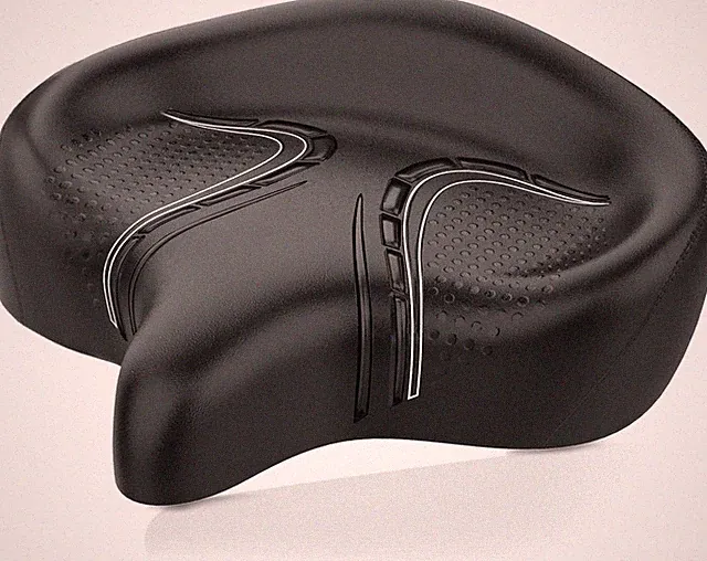 Oversized Bike Seat Cushion with Backrest for Electric, Mountain, Road Bikes and