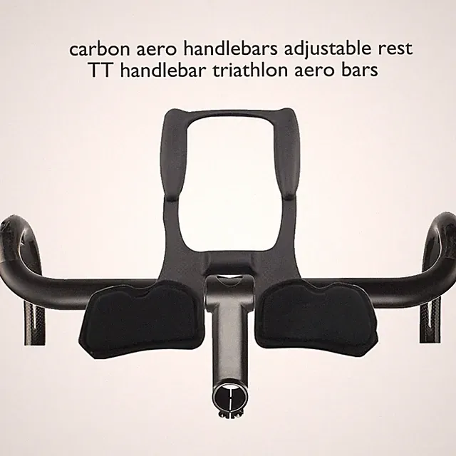 Road Bike Triathlon Carbon Aero Adjustable Rest TT Handlebar Extender 31.8mm
