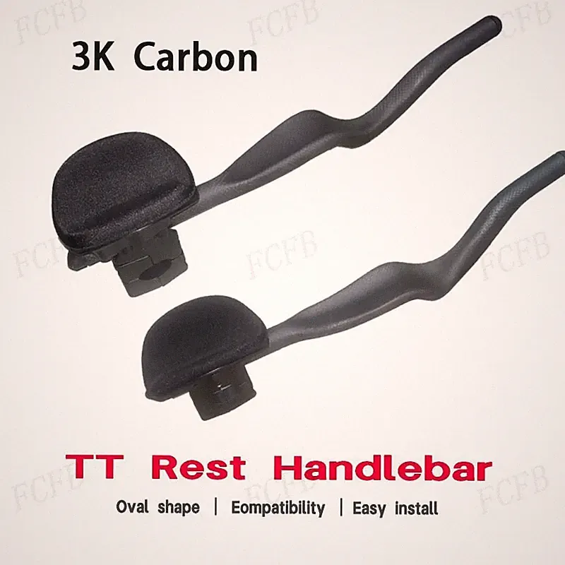 Road Fixed Gear Bicycle Triathlon Time Trick Carbon Extended TT Rest Handle