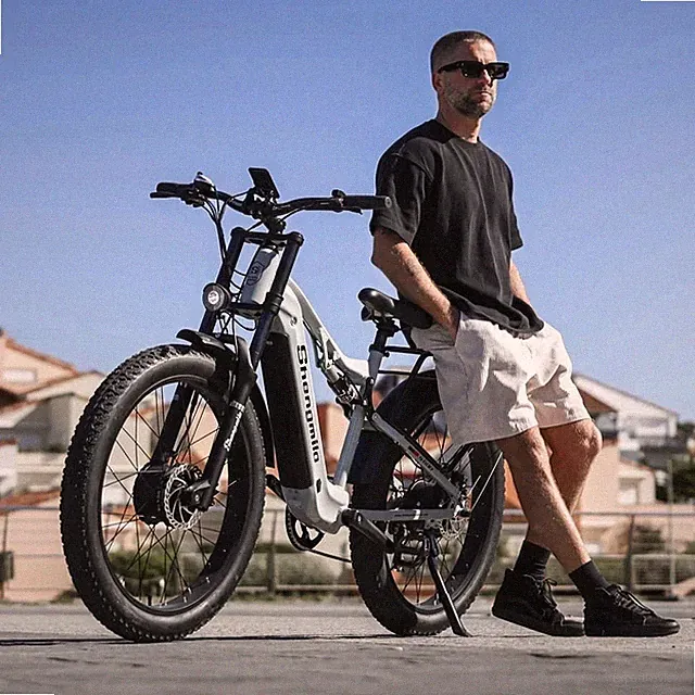 Shengmilo 26" Fat Tire Electric Bike E-Mountain Bicycle 2000W City Commut E-Bike