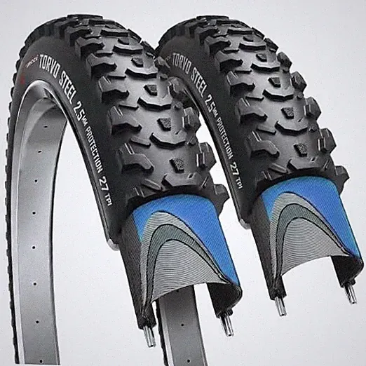 Torvo Durable 26x2.10 Bike Tire - Enduro 26 inch Bike Tires with 2.5 mm Nylon