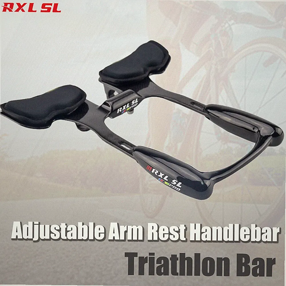 Triathlon Bar Adjustable Arm Rest Handlebar 31.8 Road Bike Carbon Aero TT Bars