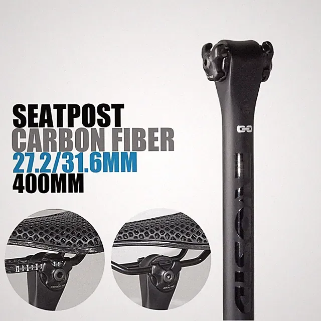 Ultra-Light Trail/Enduro/Gravel/MTB Bike​ Carbon Fiber Seatpost 27.2/31.6*400mm
