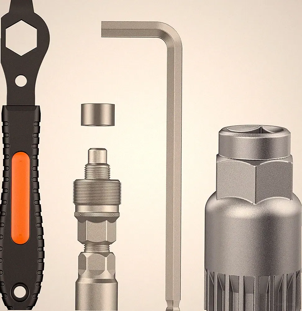 Upgraded Bicycle Crank Puller Set, Bike Repair Kit for Square Taper