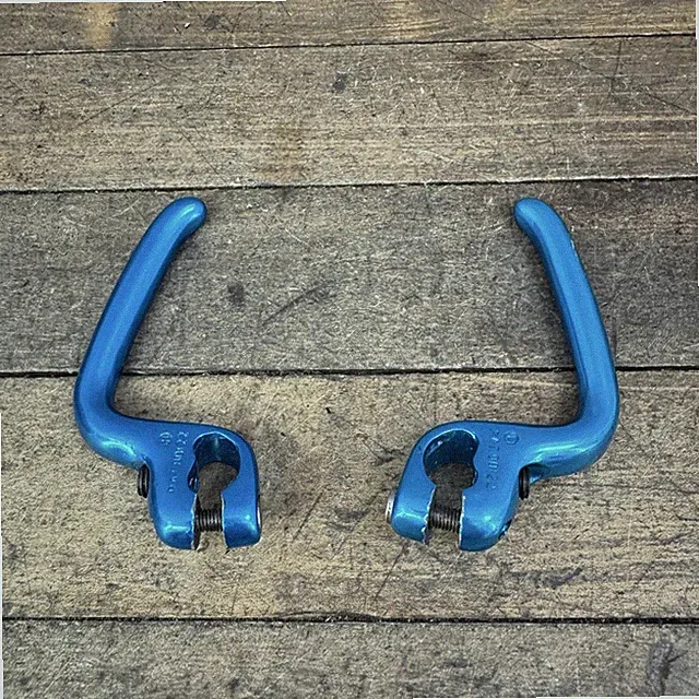Vintage Tektro Brake Lever Extenders Alloy Blue 90s MTB BMX Bike PAT 80122