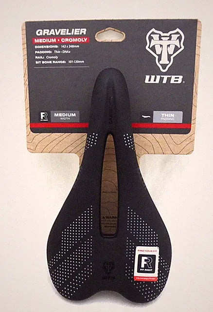 WTB Gravelier Saddle - Medium, Black, Chromoly